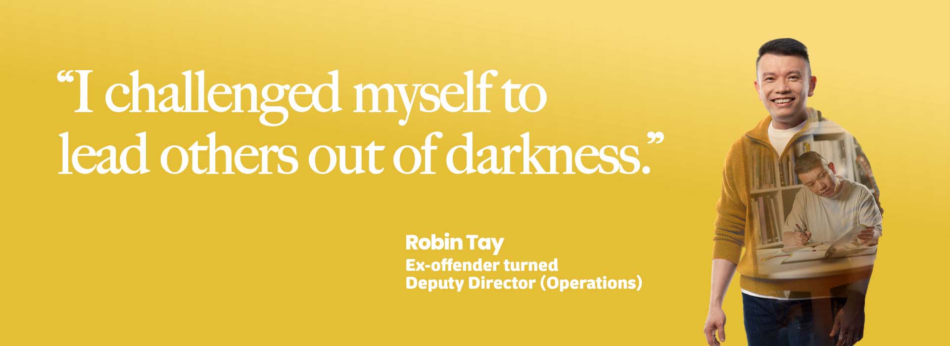 Quote from Ex-offender turned Deputy Director